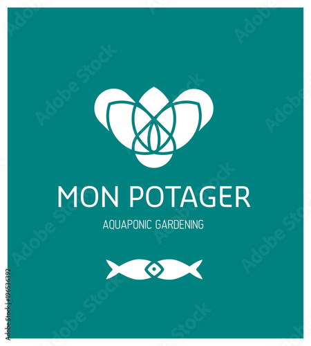 logotype pour une entreprise d'agriculture spécialisée en aquaponie