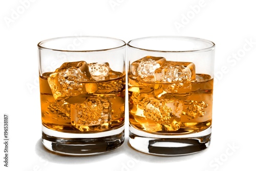 Glasses of Whiskey and Ice