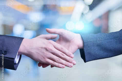 Businessmen hands before shaking hands.