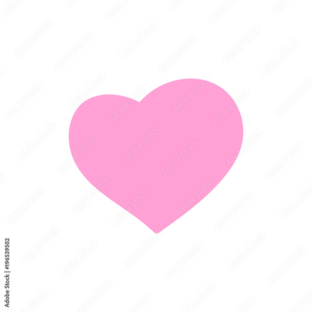 Basic RGBcute pink heart design icon. love concept. valentine day. vector illustration