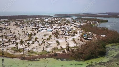 An aerial over the destruction wraught by Hurricane Irma near the Florida Keys. photo