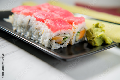 Tuna Salmon Sushi Roll