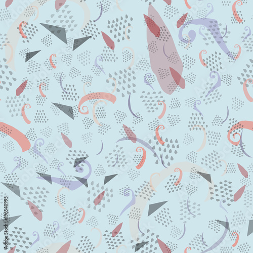 Trendy color romantic abstract seamless pattern