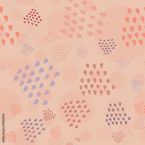 Trendy blooming Dahlia seamless abstract pattern