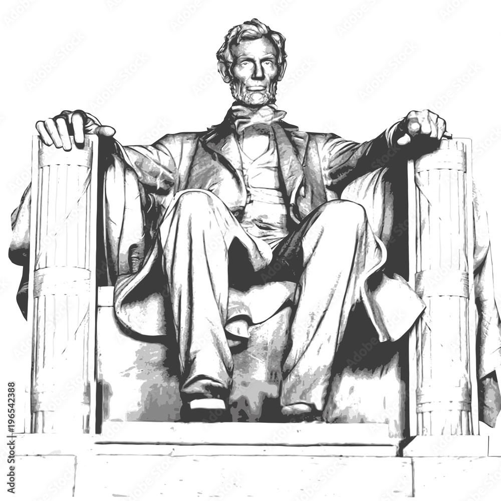 Abraham Lincoln Memorial Drawing