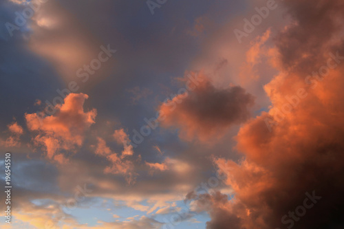 Wallpaper Mural Blue sky with dynamic colorful clouds after rain Torontodigital.ca