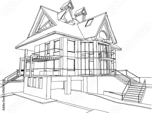 Haus Gezeichnet Vektor