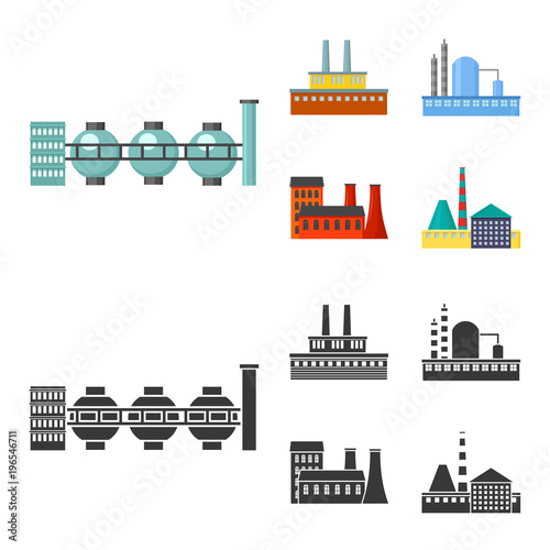 Industry, production.Factory set collection icons in cartoon,black style vector symbol stock illustration web.