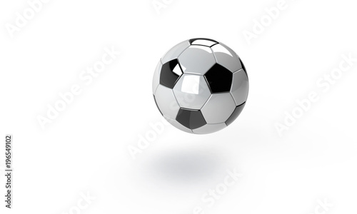 football soccer ball isolated on white the football is pink blue orange white black blue