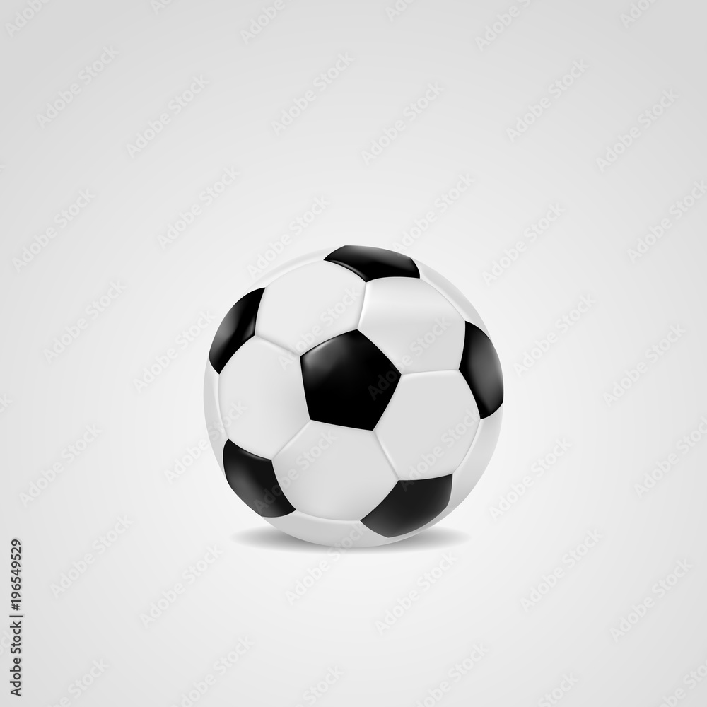 Football soccer ball vector illustration.