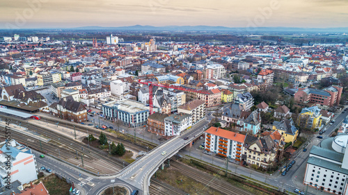 Luftbild Worms Innenstadt