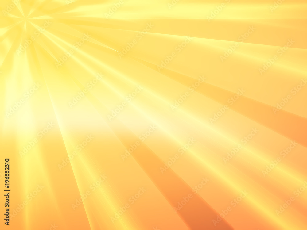 Obraz premium Diagonal dramatic sunshine rays illustration background