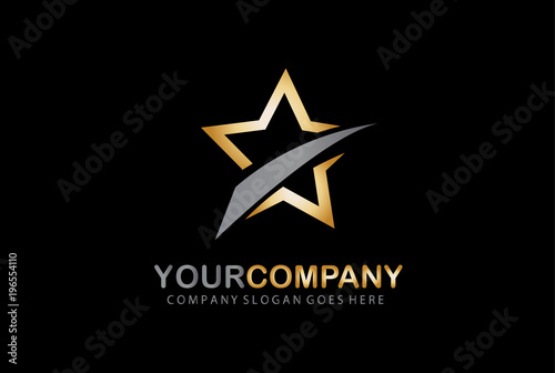 Golden Star Logo Design