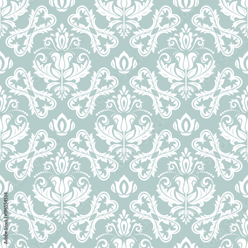 Classic seamless blue and white pattern. Traditional orient ornament. Classic vintage background