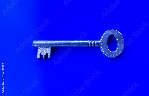 Isolated chrome key on the blue background © Jiri