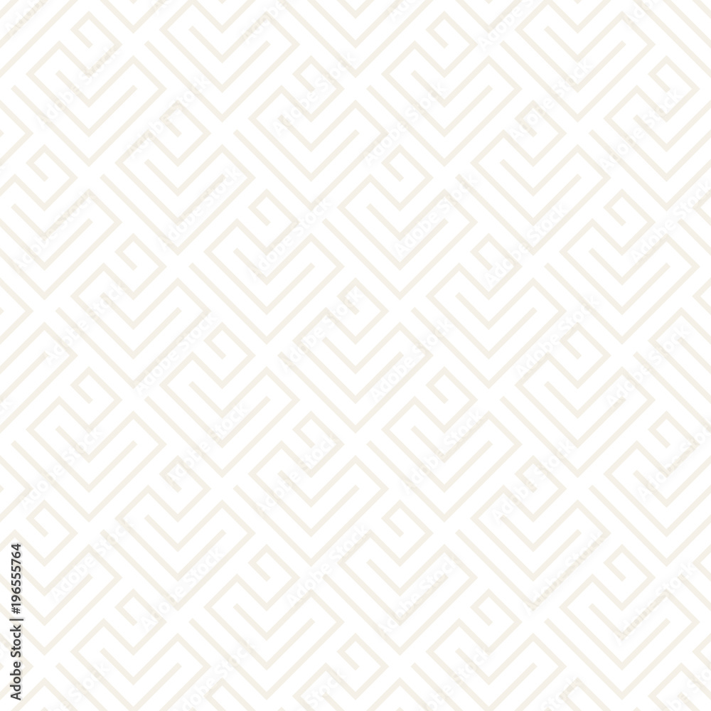 Vector seamless lattice pattern. Modern subtle texture with monochrome trellis. Repeating geometric grid. Simple design background.
Vector seamless lattice pattern. Modern subtle texture with monochrome trellis. Repeating geometric grid. Simple design background.