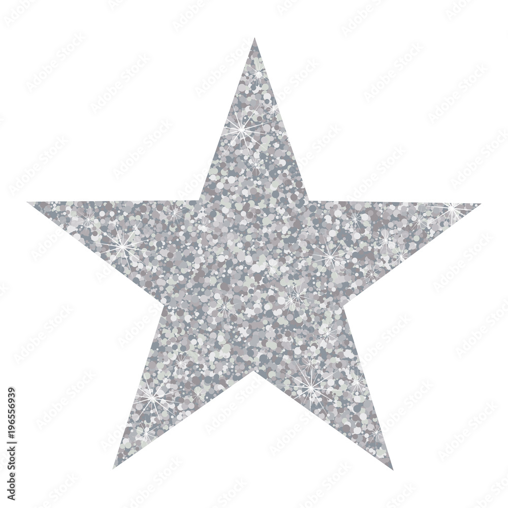 Vector luxury silver star. Element for advertising poster for restaurant, boutique and cafe, jewelry, fashion and party. Vector luxury silver star. Element for advertising poster for restaurant, boutique and cafe, jewelry, fashion and party.