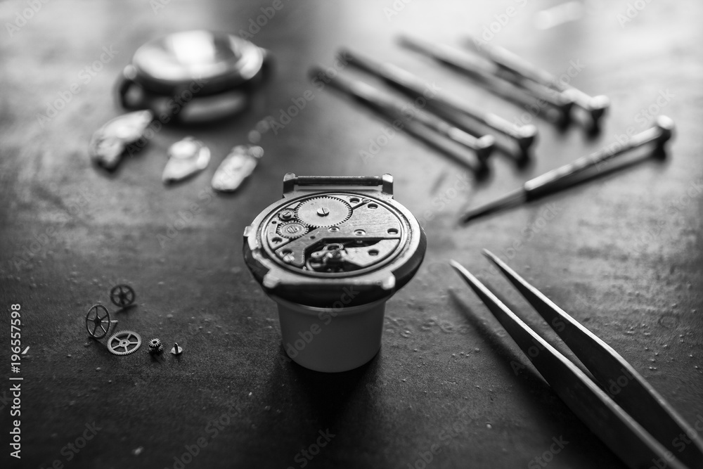 Watchmaker's workshop, watch repair Watchmaker's workshop, watch repair