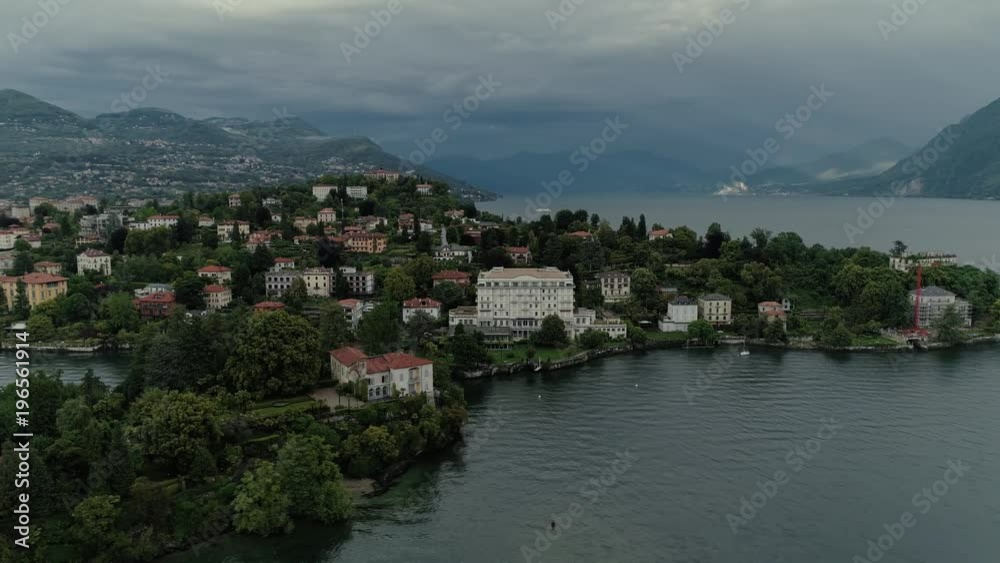 Italian riviera houses drone flight near the mountains, Italy lake, drone 4k nature flight hootel Italian riviera houses drone flight near the mountains, Italy lake, drone 4k nature flight hootel