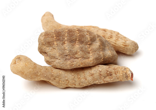 Gastrodia elata on white background photo