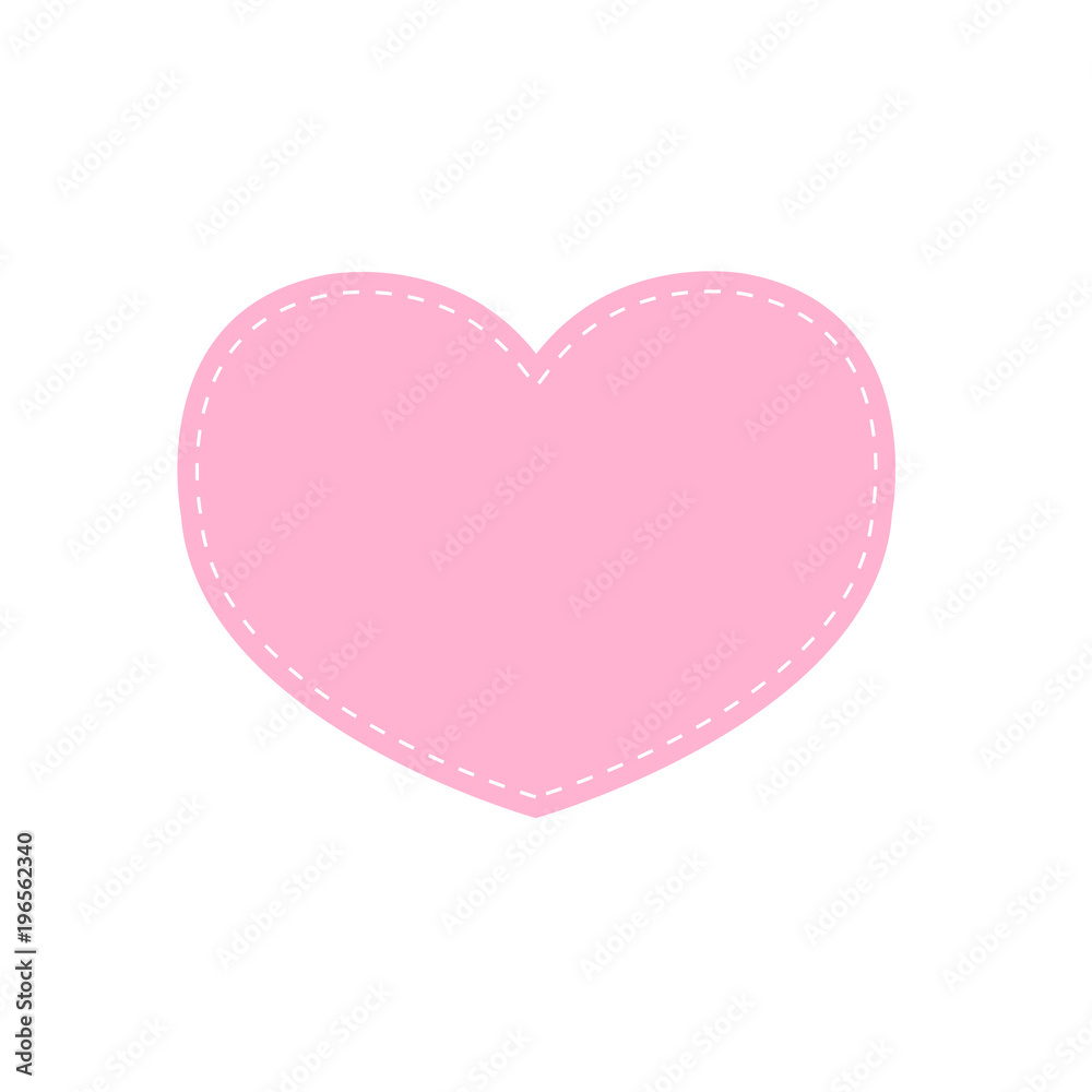 cute heart design icon. love concept. valentine day. vector illustration
