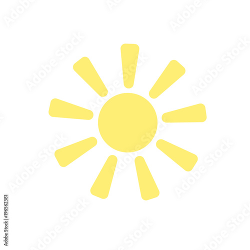 sun icon. vector Illustration