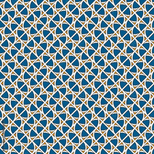 Ethnic and tribal seamless surface pattern with geometric forms. African style digital paper with stylized triangles