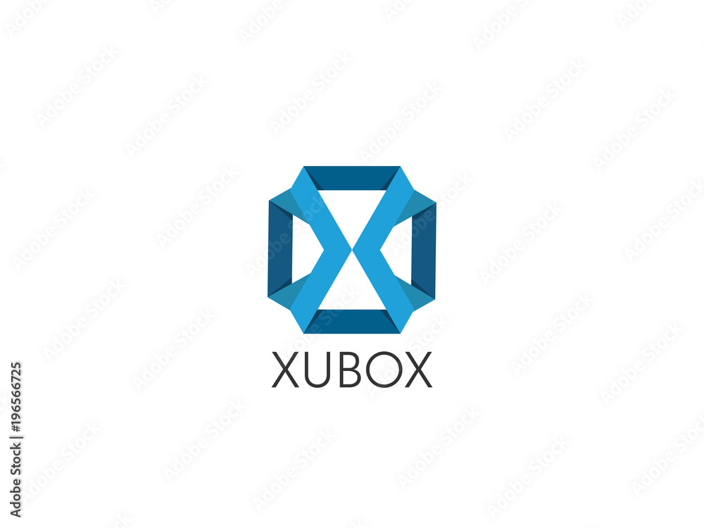 Abstract geometric letter X logo template with hexagonal element object. infinite cube box shape icon symbol design for mail, corporate business, apps, data technology. Vector illustration. Abstract geometric letter X logo template with hexagonal element object. infinite cube box shape icon symbol design for mail, corporate business, apps, data technology. Vector illustration.