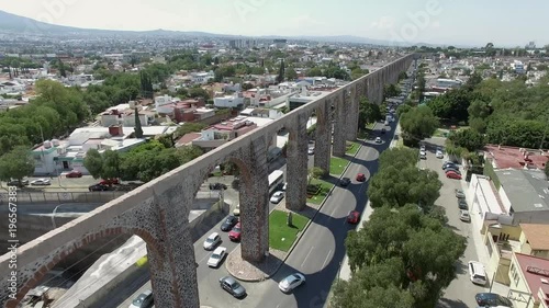 Aerial Shot of the Arcos Querétaro in Mexico