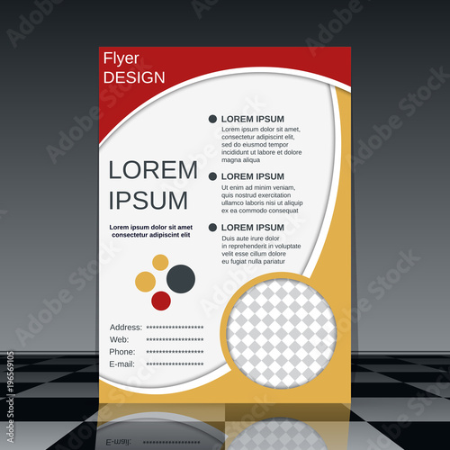 Professional business flyer vector design template