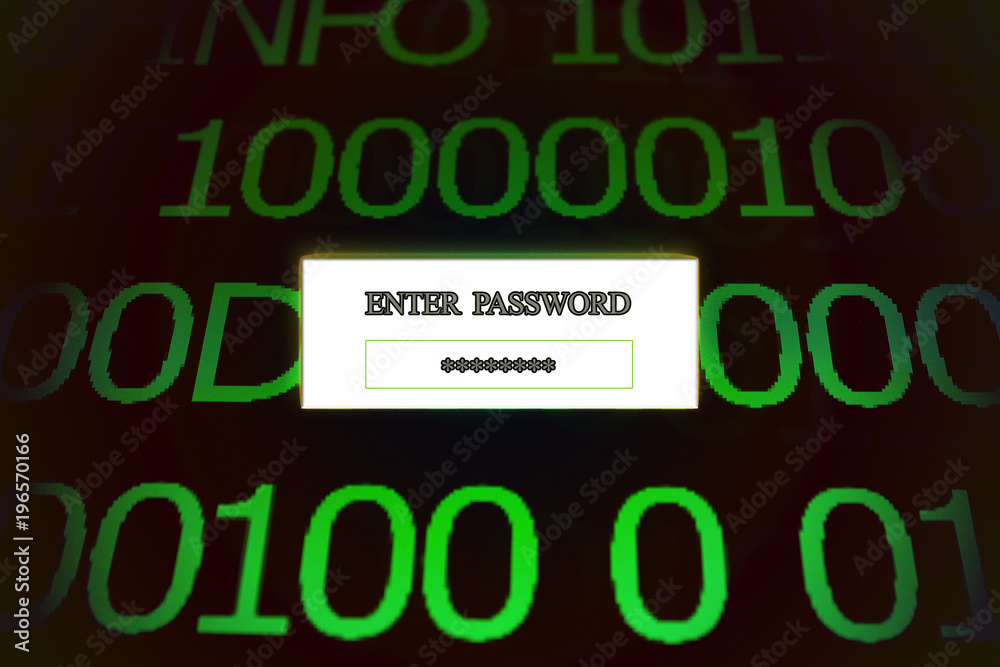 Enter your secret safe password on digital screen Enter your secret safe password on digital screen