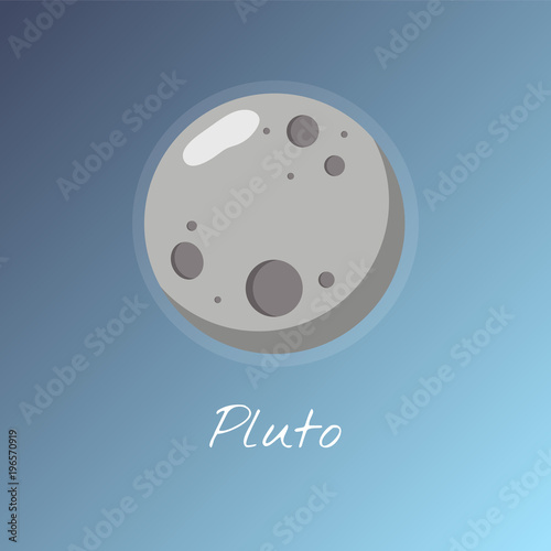 Fototapeta Naklejka Na Ścianę i Meble -  Illustration of planet pluto