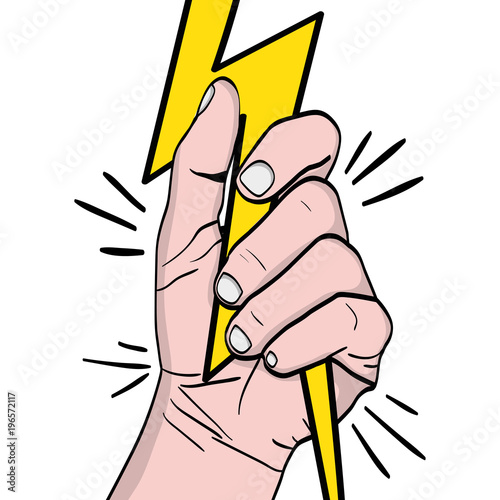 person hand oppose with ray protest