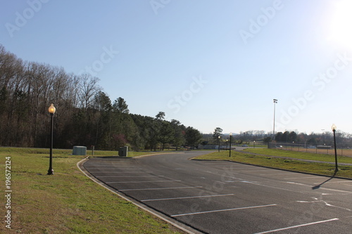Empty  parking lot 