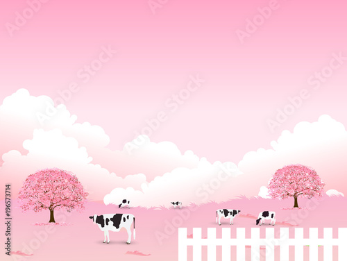 桜　春　花　背景