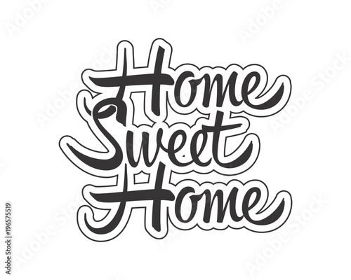 home sweet home typography typographic creative writing text image icon 4