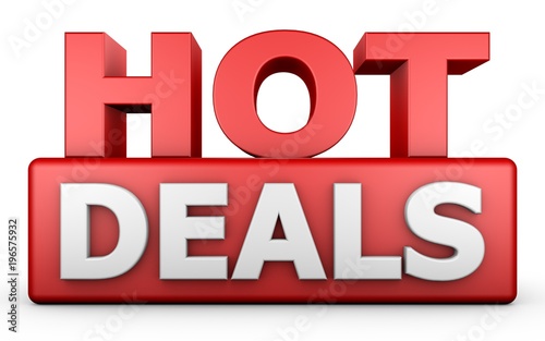 Hot Deals 3D Text