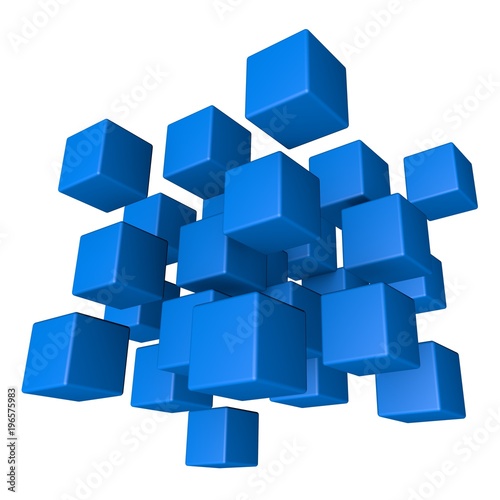 Composition With 3d Cubes