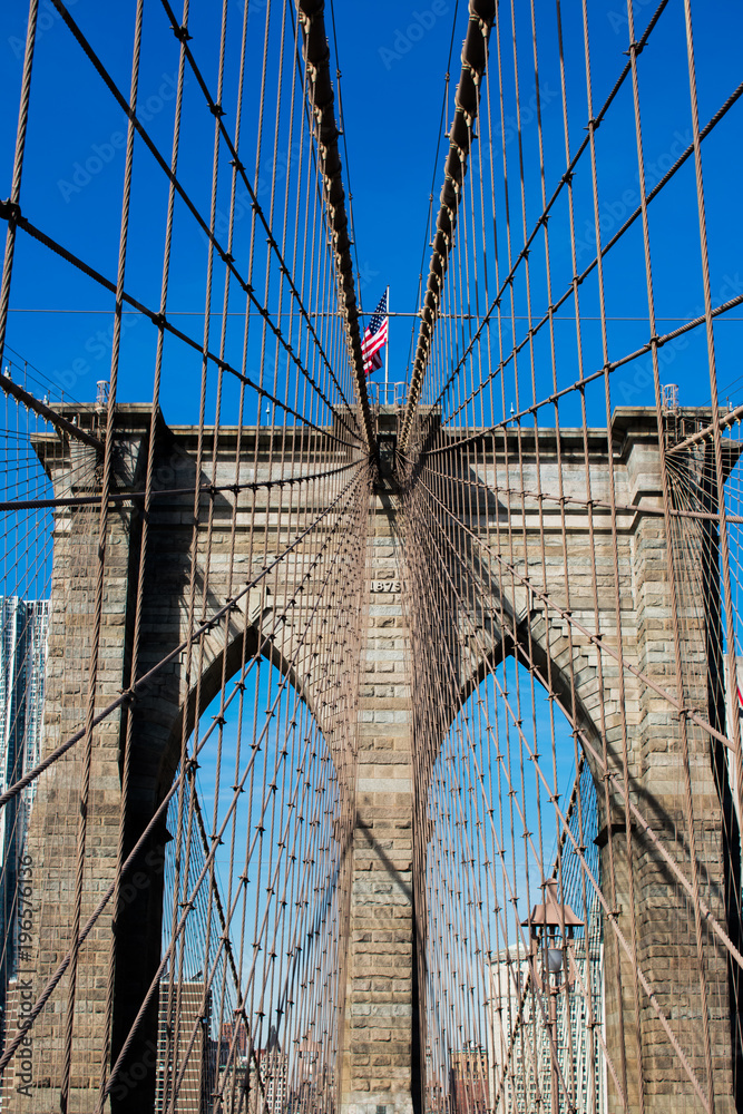 Fototapeta premium Brooklyn Bridge from a differnt angle