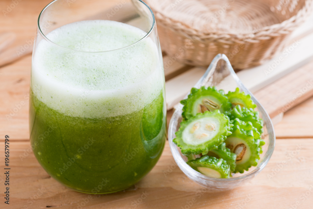 Herbal juice of green momodica , Balsam apple, Balsam pear, Bitter cucumber , Bitter gourd Herbal juice of green momodica , Balsam apple, Balsam pear, Bitter cucumber , Bitter gourd