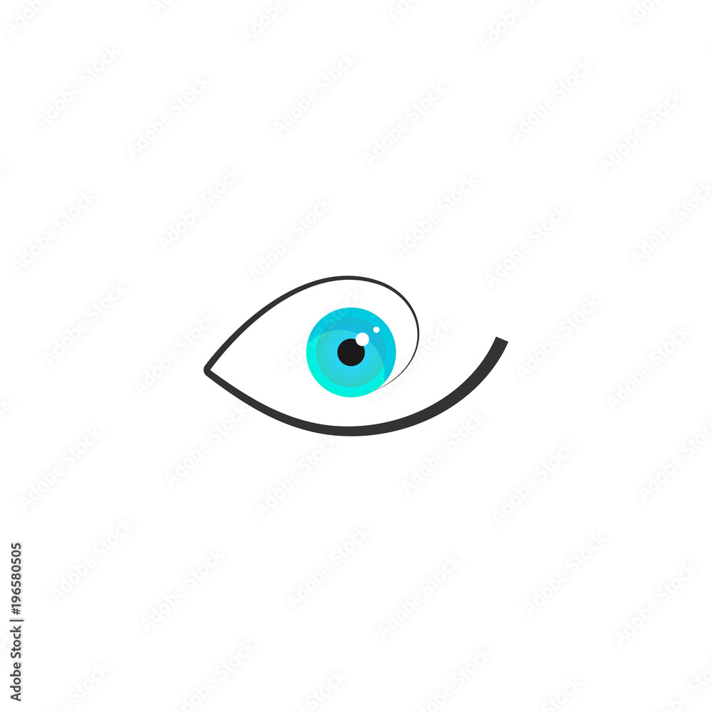 Vision logo concept with eye icon vector design element Vision logo concept with eye icon vector design element