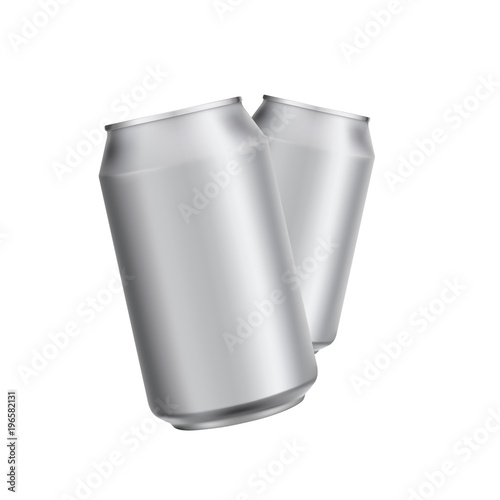 Fotografie Aluminium can drink soad or beer package template