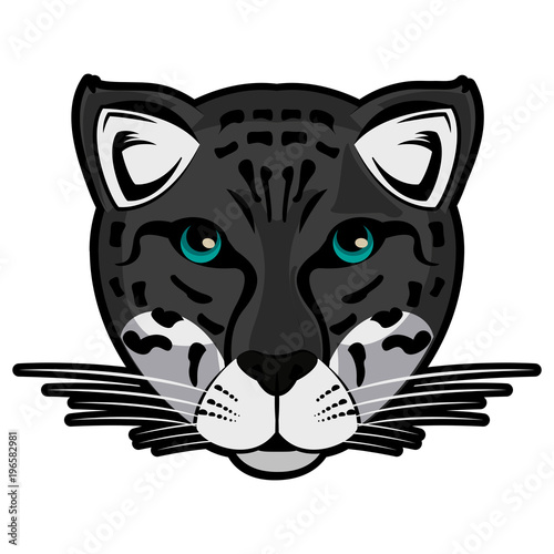 Leopard Wild animal head vector illustration graphic design
