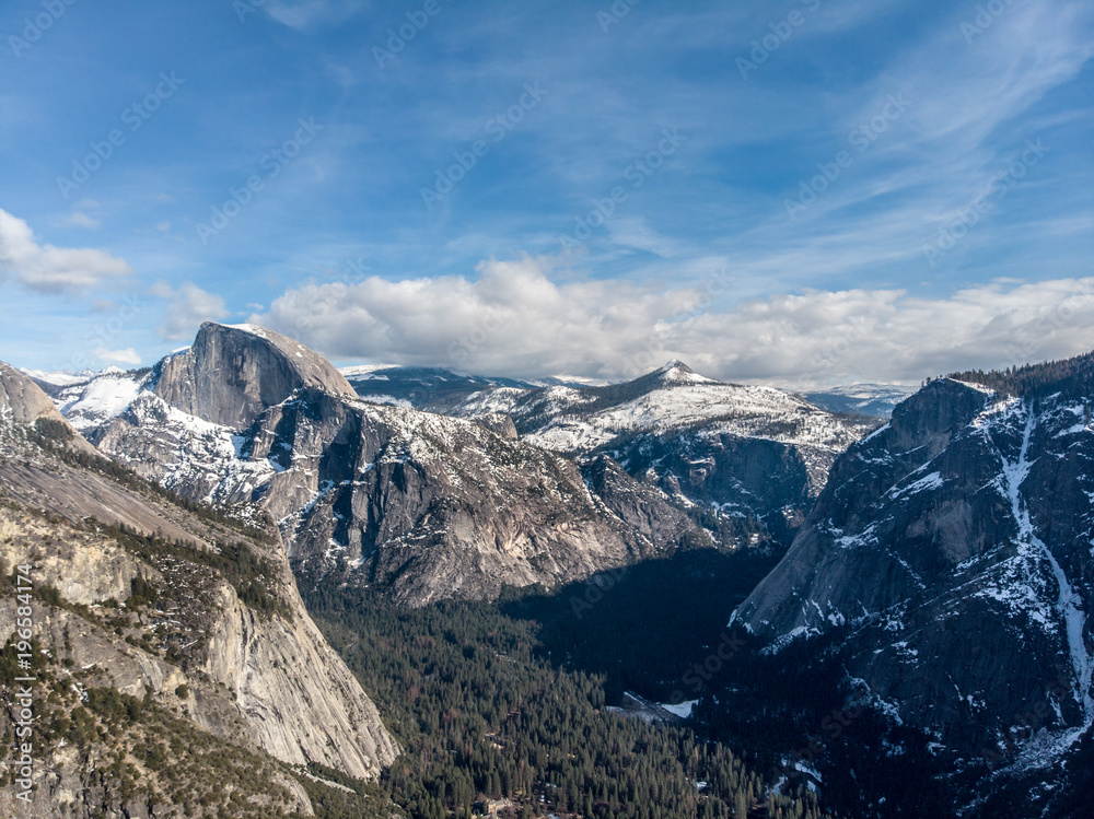 Scenic mountains view in Yosemite National Park Scenic mountains view in Yosemite National Park