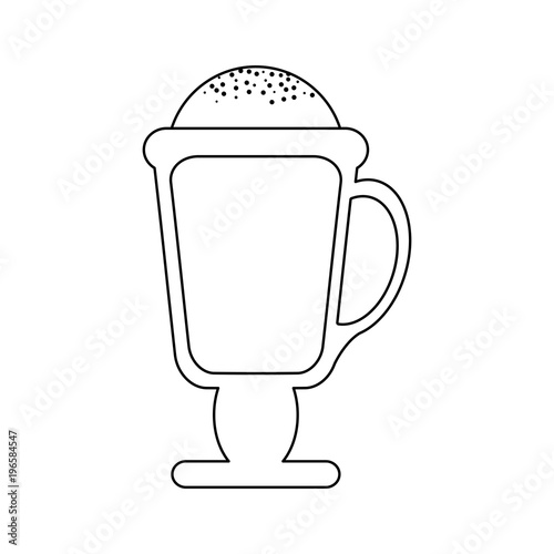 Capuccino coffee cup vector illustration graphic design