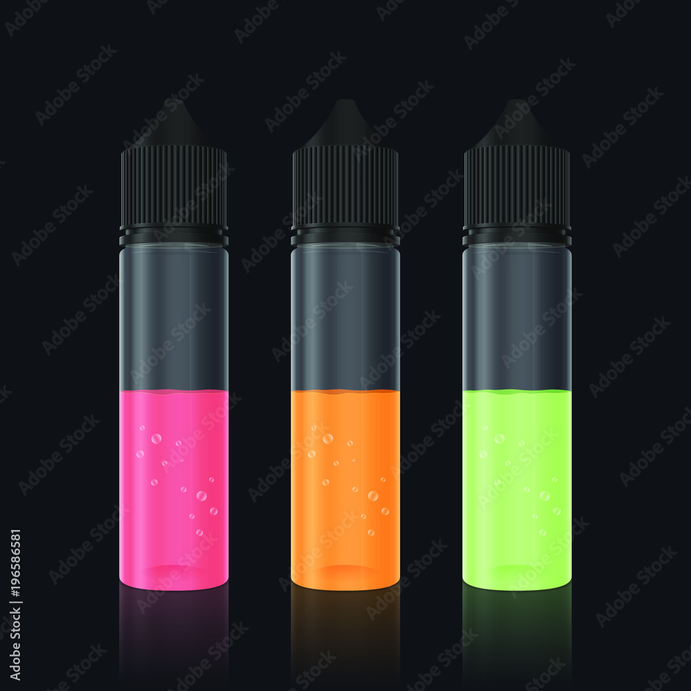 Unicorn 60ml Three Bottle on black background Unicorn 60ml Three Bottle on black background