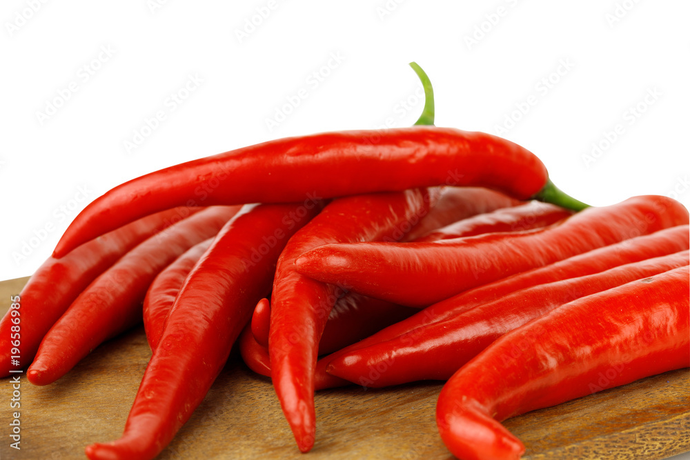 Red chilli paste on a white background isolated with clipping path as a raw ingredient to cook with a spicy red.