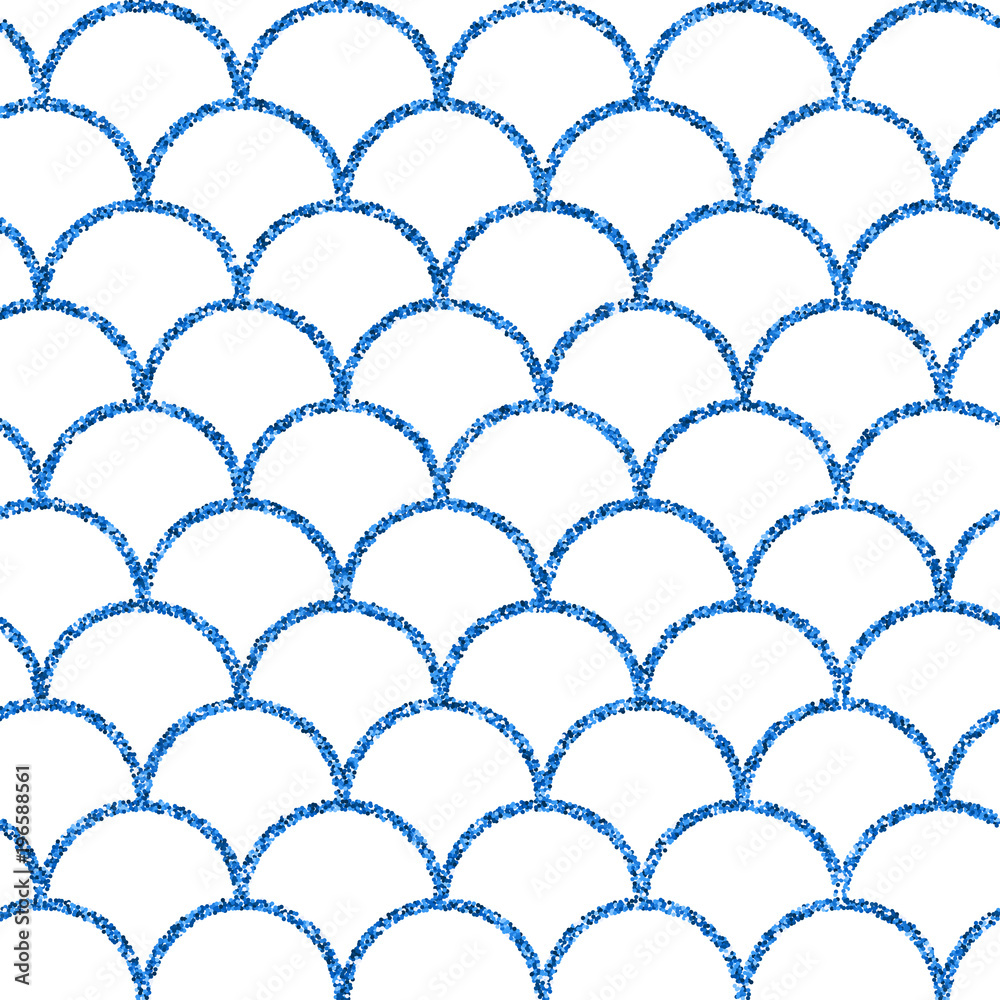 Glitter mermaid tail seamless pattern. Fish scale texture. Tillable  background for girl fabric, textile design, wrapping paper, swimwear or  wallpaper. Blue glitter mermaid background with fish skin. Stock Vector |  Adobe Stock