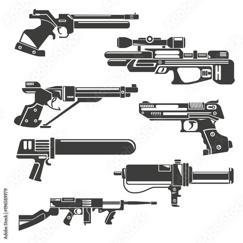 pneumatic gun, futuristic pneumatic weapons