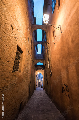 Siena  Italy  - The wonderful historic center of the famous city in Tuscany region  central italy  declared by UNESCO a World Heritage Site.